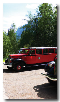 These buses are propane fueled and wonderful old vehicles, transport for tourists.
