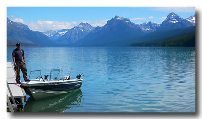 ...to go boating with a drop dead gorgeous view!