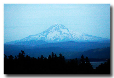 June 27: Mt. St. Helene's from the bus window.