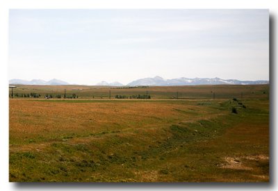 We come the rest of the way through...Blackfeet Country,