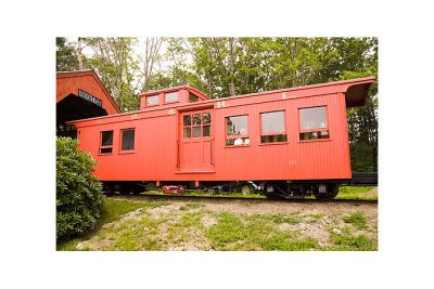 Here's the caboose we rode in.