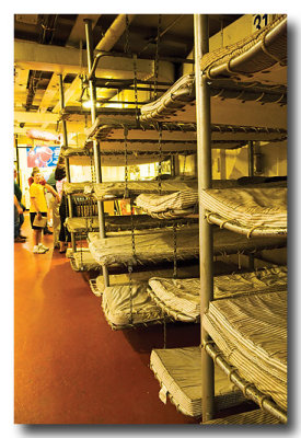 Try to sleep in soldiers' quarters! Not quite as pleasant!