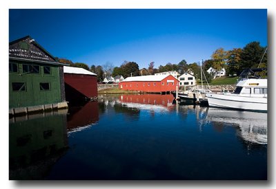 Camden Harbor is beautiful on this Fall day!