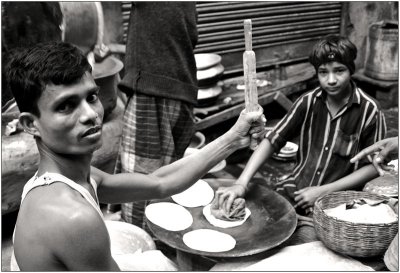 Chapatti stall-Calcutta