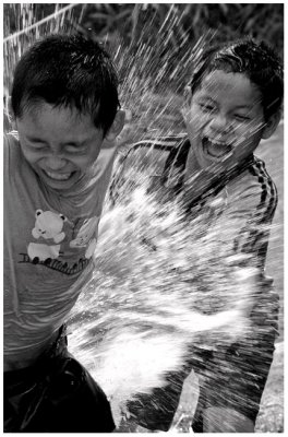 Splashing fun-Songkran