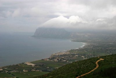 Monte Cofano,seen from Monte Erice