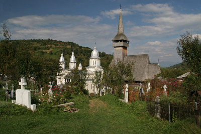 wooden church in Botiza,Romania