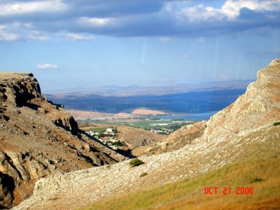 View Looking Towards Sea of Galilee