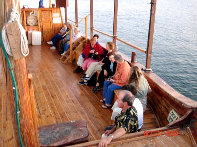 Crusing the Sea of Galilee