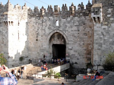 Entering Old Jerusalem Through the Damascus Gate