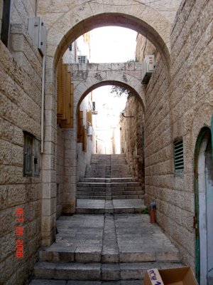 Narrow Street Inside Old Jerusalem