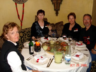 Farewell Dinner at a Moroccan Restaurant