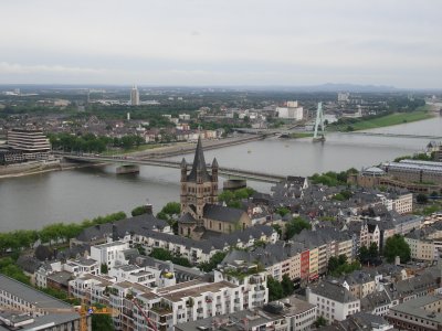View from Cologne Cathedral Steeple