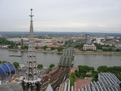 View from Cologne Cathedral Steeple