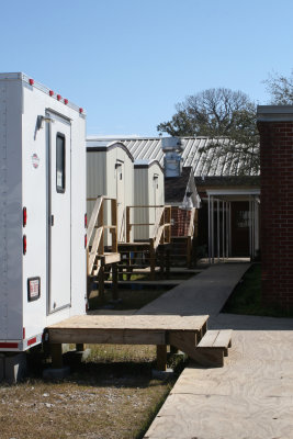 Trailers Behind the Armory