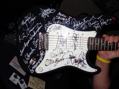 Autograph Fender with Blues Artist