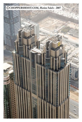 Shanghrila Hotel close up - Dubai Aerial Images