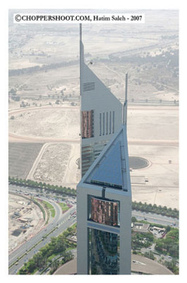 my fav shot of Emirates Tower - Dubai Aerial Images