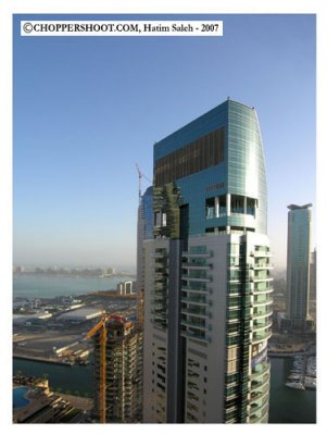 one of Damac building - Dubai Aerial Images