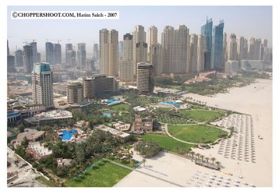 Habtoor Grand with Royal Le Meridian at Dubai Marina - Dubai Aerial Images