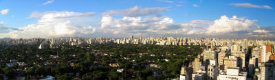 sao paulo skyline panorama