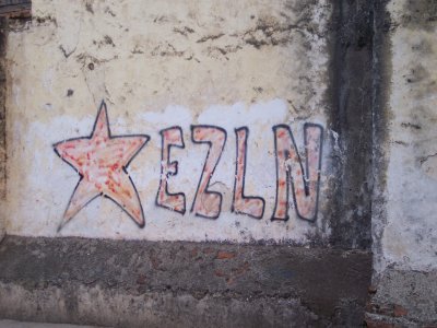 Zapatista graffito in San Cristbal