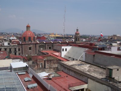 a rare clear view in Mexico City