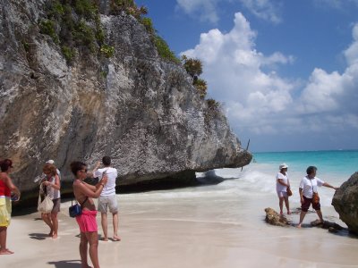 cove below Tulum ruins