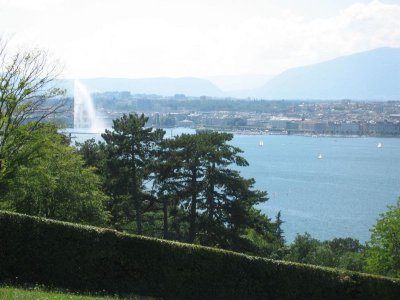 Looking out over Geneva