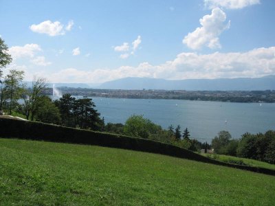 Looking out over Geneva