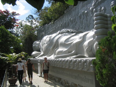Me and Sleeping Buddha in Nha Trang