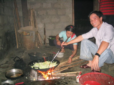 Sapa guide cooking our meal