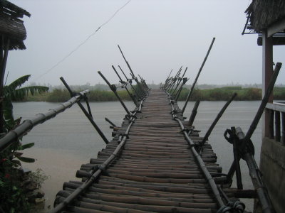 Bamboo bridge in Hoi An
