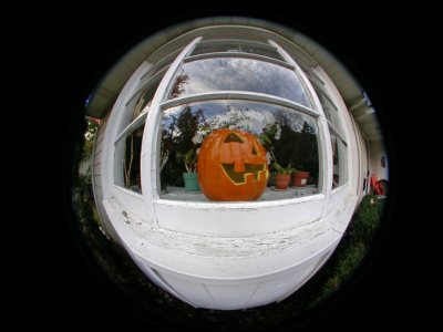 Front window-Halloween.