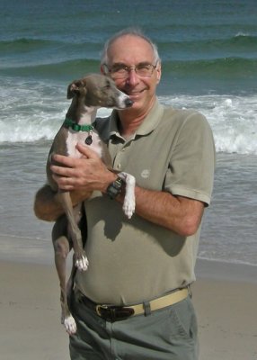 Daddy and Ollie, first  beach day  Sept 2007