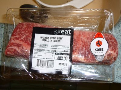 the Kobe steak from Australia, also expensive