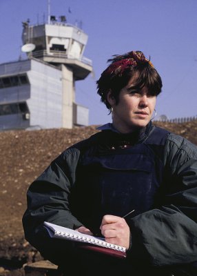 Maggie at Sarajevo Airport