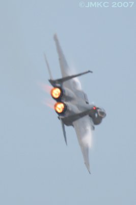 F-15 Eagle in a turn