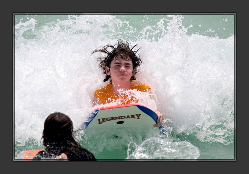 Surfing Legend - even without looking.