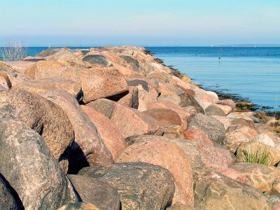 boulders by coast