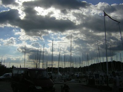 masts and sky