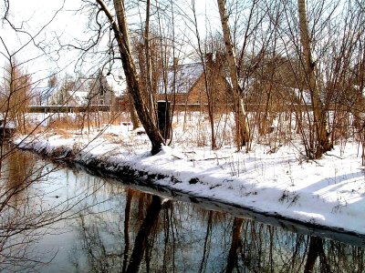 Nivaa river wintertime
