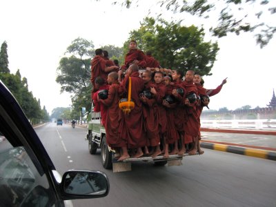 Monks on a Bus