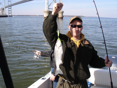 11/4/2006 - Roswell Charter - jigged up some Stripers at the Bridge