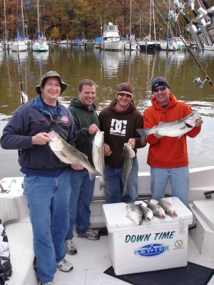 11/6/2006 - King Charter - Braggin' on a limit of Stripers