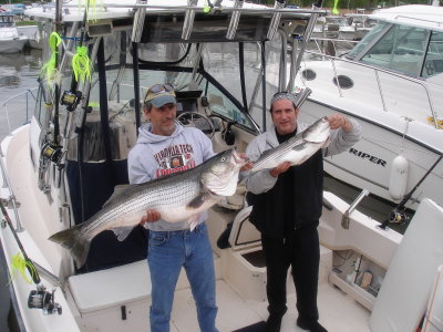 5/3/2007 Richards Charter -  Steve with Top Striper 45 and nice 29