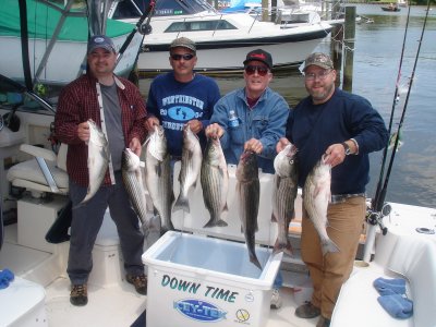 5/19/2007 - Shelley Charter - limited out with Stripers up to 33
