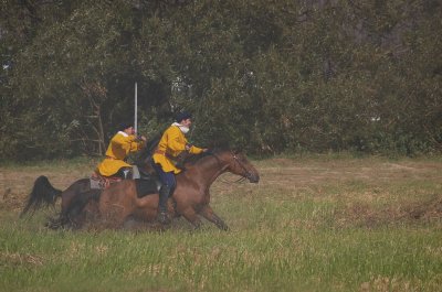 Kavalleriet angriper i storm