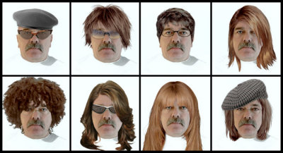 Master of Disguise - The many looks of Gary Winters.
