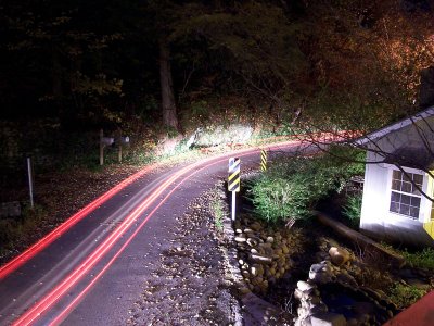 Baskins Creek Road by Night